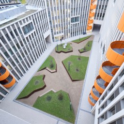 Inner courtyard of the IQWiG building