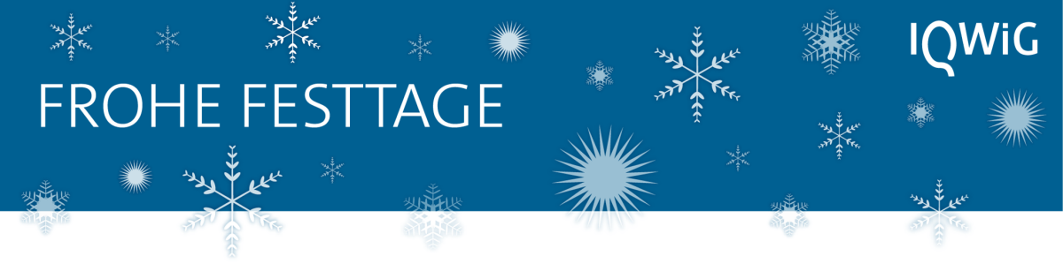 Ein Weihnachtsbanner wünscht frohe Festtage