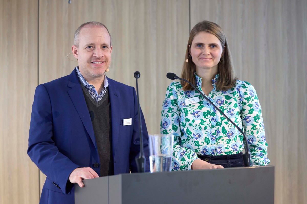 Martin Bujard und Helena Ludwig-Walz vom Bundesinstitut für Bevölkerungsforschung (BiB). 